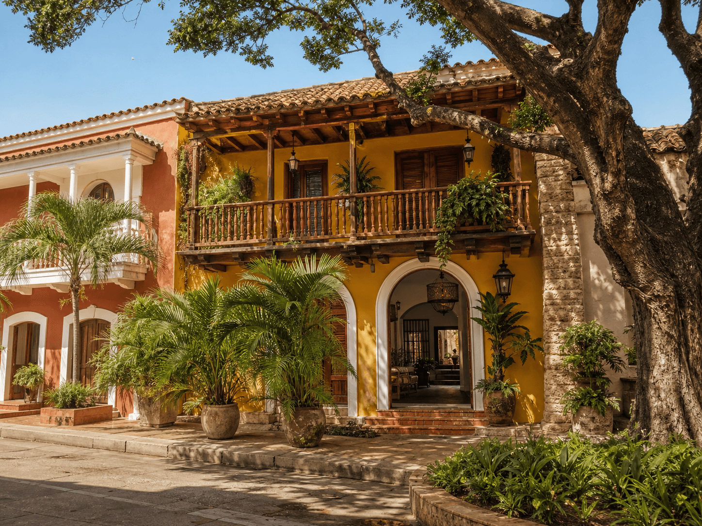 Cartagena Walled City balcony house exterior